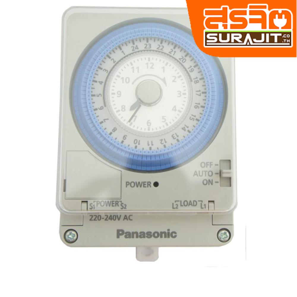 PANASONIC สวิตช์ตั้งเวลา PANASONIC TB38809NE7 มีแบตเตอรี่สำร