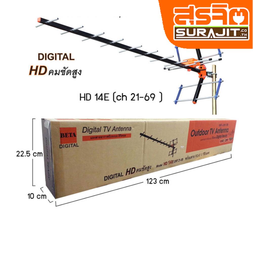 BETA ปีกทีวี HD14E + สาย 15 เมตร