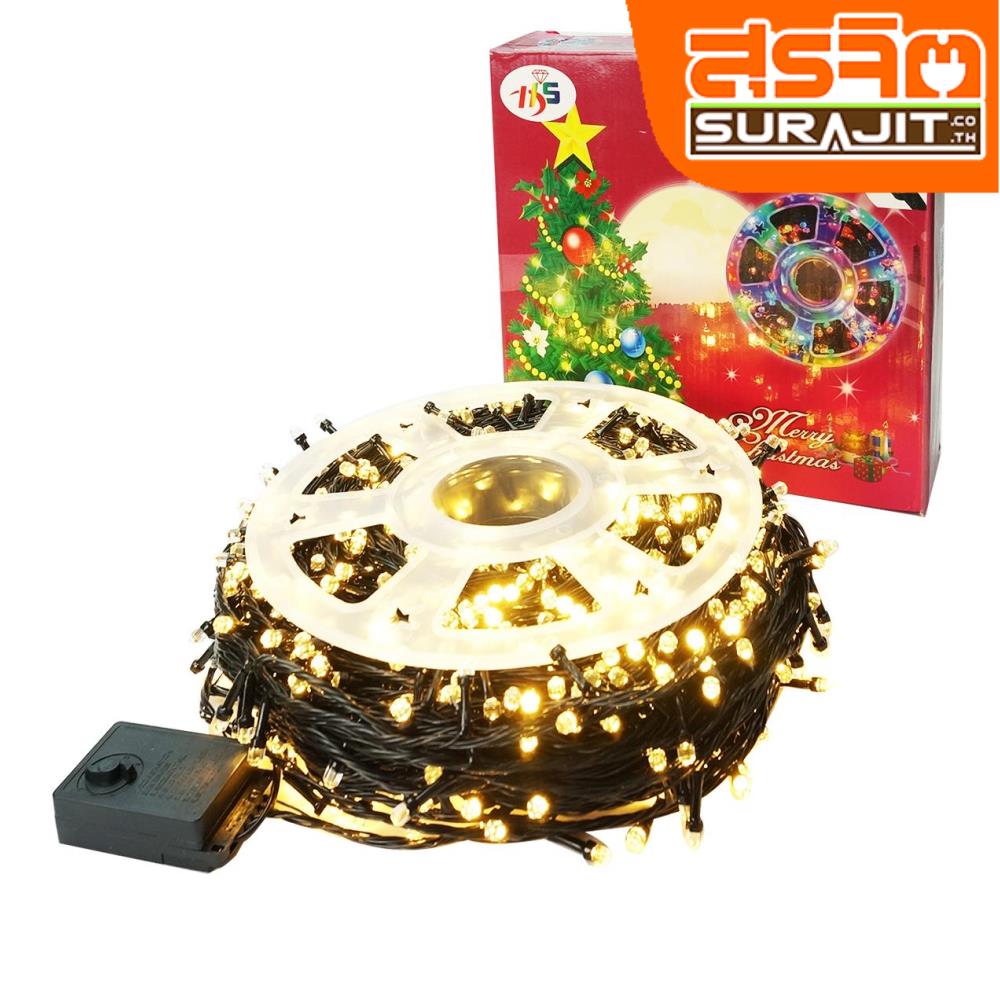 ไฟประดับ LED คริสตัล 1000 หัว วอร์มไวท์