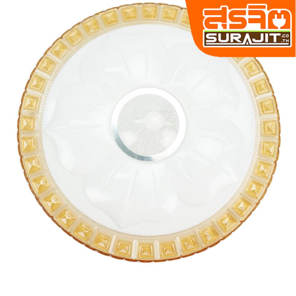 DC โคมไฟ 24W LED รูปดอกไม้ขอบทอง