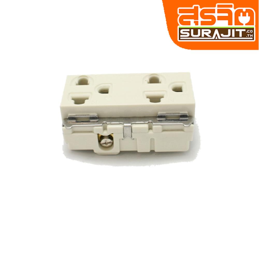 PANASONIC เต้ารับคู่กราวด์ [WNG-15923-7]