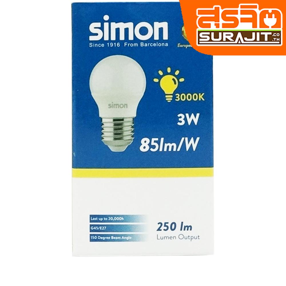 SIMON หลอด A60 3W 2700K