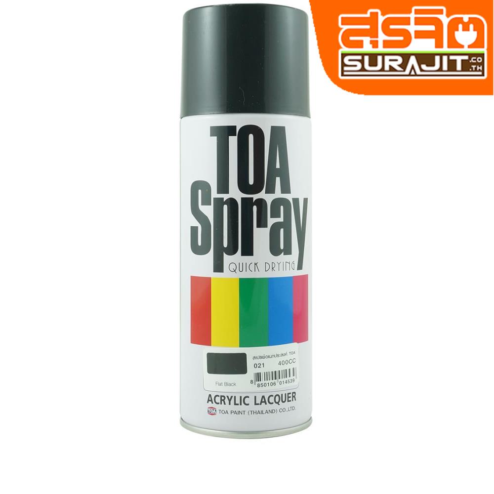 TOA สีสเปรย์#021 FLAT BLACK