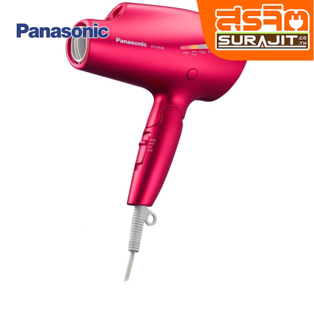 PANASONIC EH-NA98 RP - ไดร์เป่าผม, ไดร์เป่าผม 1800W NANOE สีชมพู