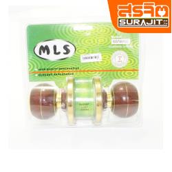 MLS ลูกบิดลายไม้-6087W-PB3