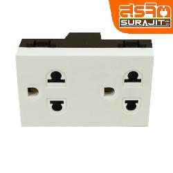 CHANG เต้ารับคู่มีกราวด์ 3 ขา 16A 250V มีม่านนิรภัย