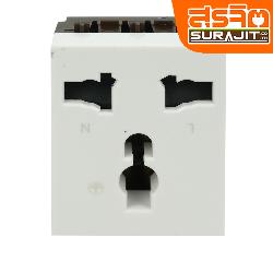CHANG เต้ารับเดี่ยวมีกราวด์ 16A 250V มีม่านนิรภัย