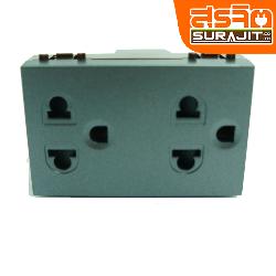 CHANG เต้ารับคู่มีกราวด์ 3 ขา 16A 250V มีม่านนิรภัย