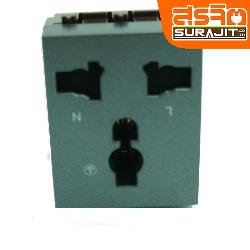 CHANG เต้ารับเดี่ยวมีกราวด์ 3 ขา 16A มีม่านนิรภัย 