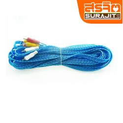 PK สายRCA6หัวทอง-10M