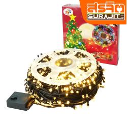 ไฟประดับ LED คริสตัล 1000 หัว วอร์มไวท์