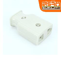 NANAL ปลั๊กเสียบตัวเมียขาแบนและกลม ทองเหลืองแท้.