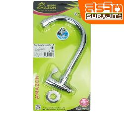  AMAZON ก๊อกซิงค์ผนัง เซรามิควาล์ว ด้ามปัด