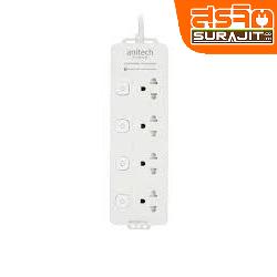 ANITECH รางปลั๊ก 4สวิตซ์ 4ช่อง สายยาว 3ม.