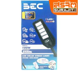 BEC โคมถนน โซล่าเซลล์ 100W แสงขาว