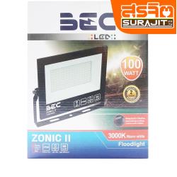 BEC โคมไฟฟลัดไลท์ LED 100W แสงวอร์มไวท์