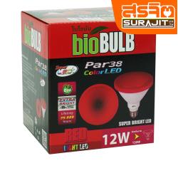 bioBULB หลอด Par 38 Led 12w สีแดง