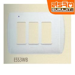BTICINO หน้ากาก 3ช่อง E5S3W