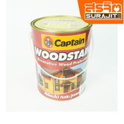Captain สีทาไมกึ่งเงา#2906สีไม้มะค่าเข้ม