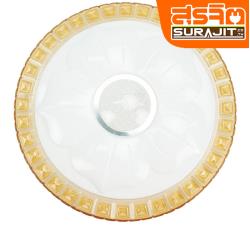 DC โคมไฟ 24W LED รูปดอกไม้ขอบทอง