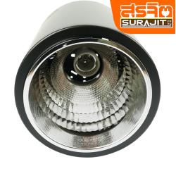 DC ELECTRIC โคมดาวไลท์กระป๋องกลม 6" สีดำ