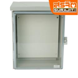 LEETECH ตู้กันน้ำพลาสติกฝาใสมีหลังคา CT1012 สีเทา