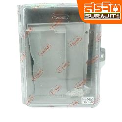 Leetech ตู้กันน้ำลีเทค CT 6*8 สีเทา(ฝาใส)