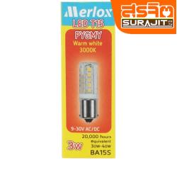 Merlox หลอดไฟสัญญาน LED 3W  ขั้วBA15S