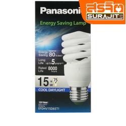 PANASONIC หลอดอีโคโนมี รุ่นไลท์ ชนิดเกลียว 15วัตต์ เดย์ไลท์