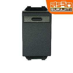 PANASONIC สวิตช์ทางเดียว สี METALLIC BLACK