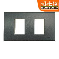 PANASONIC ฝาพลาสติก 2ช่อง สี METALLIC BLACK