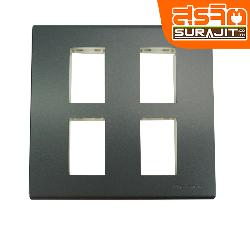 PANASONIC ฝาพลาสติก 4ช่อง สี METALLIC BLACK