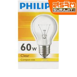 PHILIPS หลอดใส 60W ขั้วเกลียว 