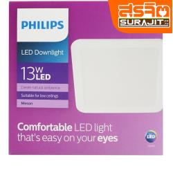 PHILIPS โคมดาวไลท์ LED 13W แสงวอร รุ่น 59465 (หน้าเหลี่ยม)