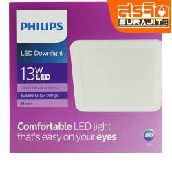 PHILIPS โคมดาวไลท์ LED 13W แสงขาว รุ่น 59465 (หน้าเหลี่ยม)