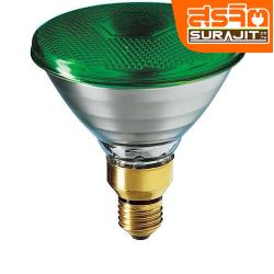 PHILIPS หลอดพาร์ สีเขียว 80 W