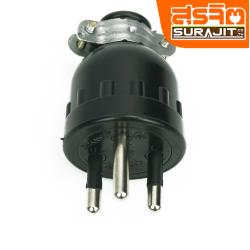 SOKAWA ปลั๊กผู้ยาง 3ขากลมมีห่วง  S-312(RK01)
