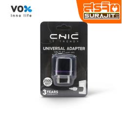 VOX อะแดปเตอร์ 10A 2500W  สีดำ