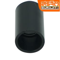 ZEBERG ข้อต่อตรง สีดำ 16มิล 