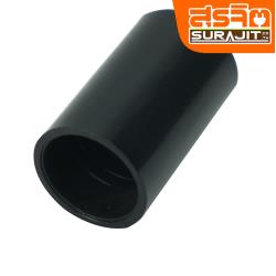 ZEBERG ข้อต่อตรง สีดำ 20มิล